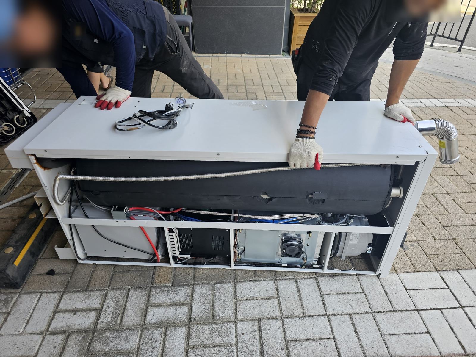 화성시 아파트 연료전지 철거 현장 사진 1